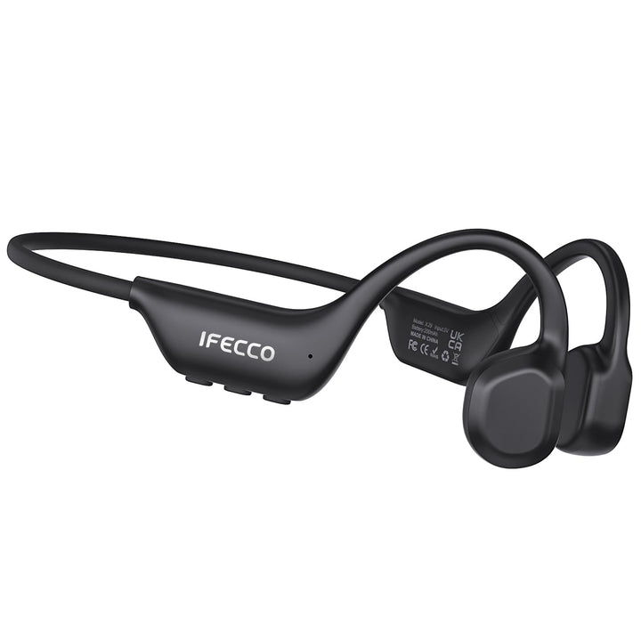 IFECCO knochenschall kopfhörer Bluetooth 6.0 für Radfahren | IP67 Wasserdicht Open-Ear Headphones wi