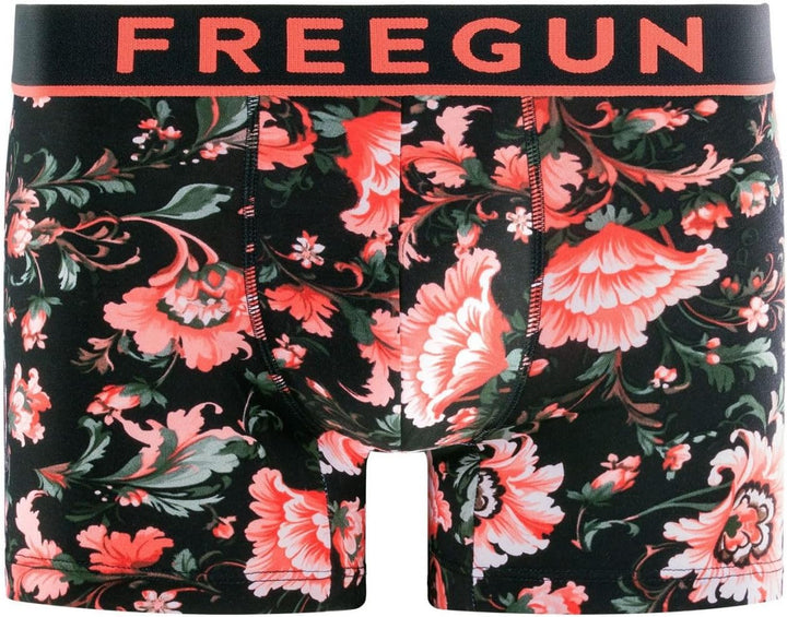 FREEGUN Herren Retroshorts (4er Pack) S Beige/Orange/Blau/Grün, S Beige/Orange/Blau/Grün