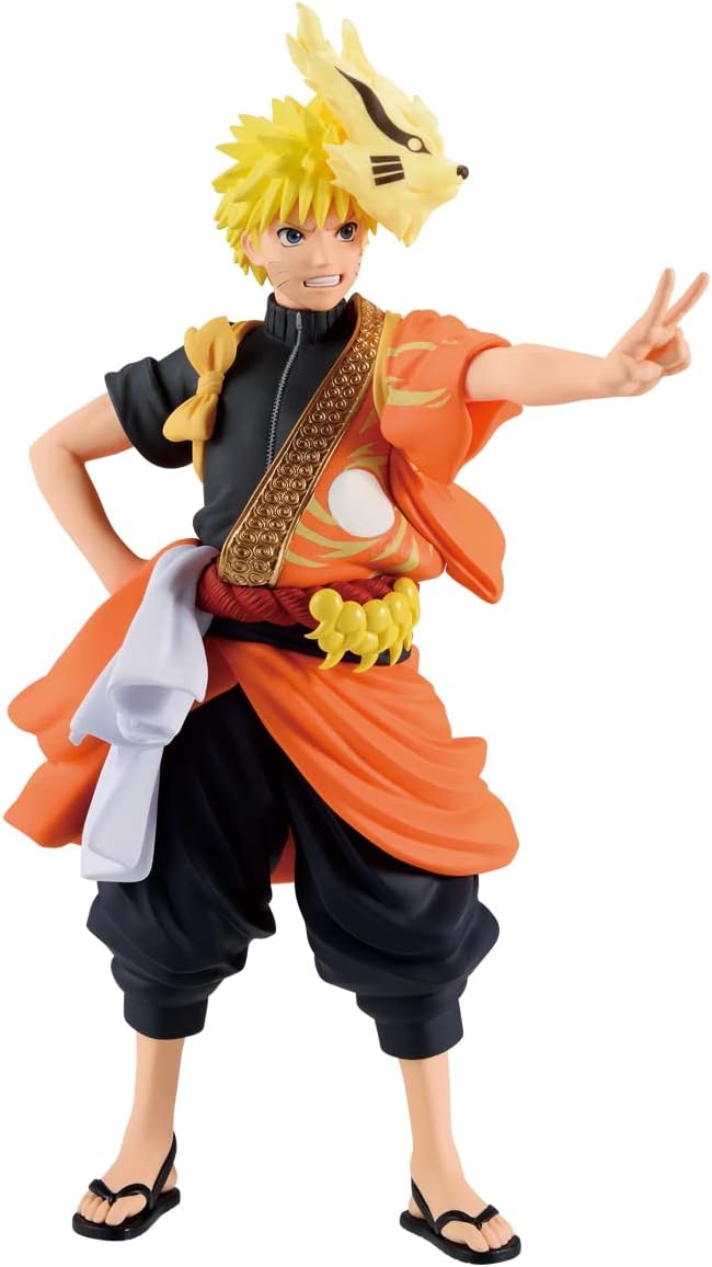 BANPRESTO, Naruto Uzumaki Naruto Shippuden Actionfigur (Animation 20Th Anniversary Costume), 16 cm,