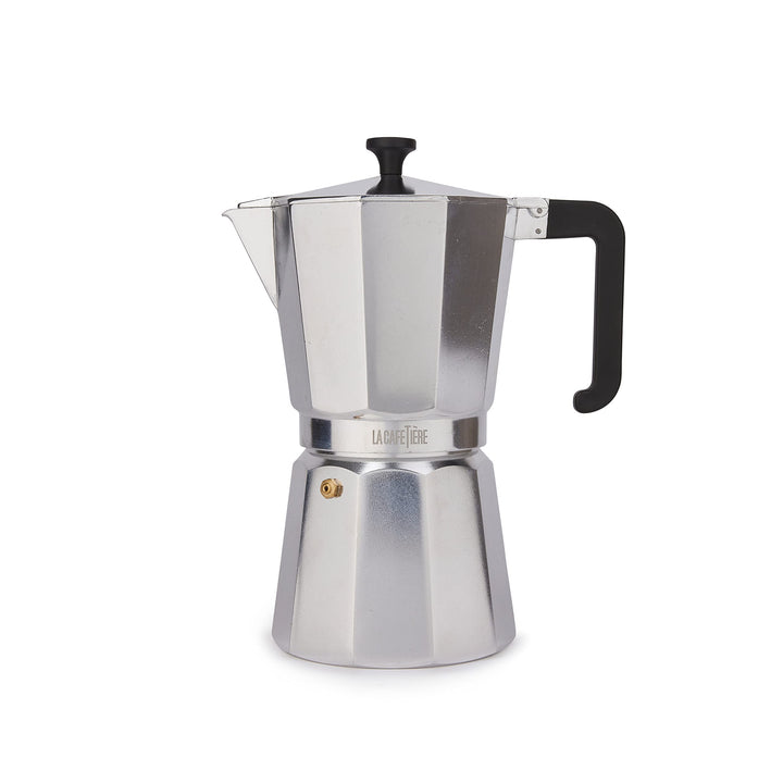 La Cafetière Venice Espressokocher, Aluminium Silberfarben Twelve Cup, Silberfarben Twelve Cup