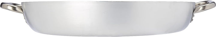 Pentole Agnelli ALSA110S50 Pfanne aus Aluminium und Teflon mit Griffen aus Edelstahl, 50 cm, 50 cm