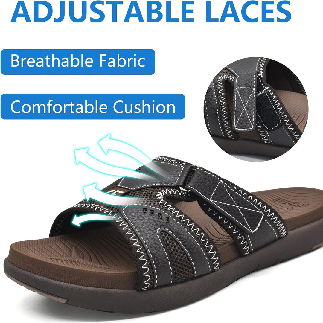 COFACE Herren Sport Recovery Sandalen Plantar Fasciitis weiche Polsterung leichtes Gewicht Bogen Unt