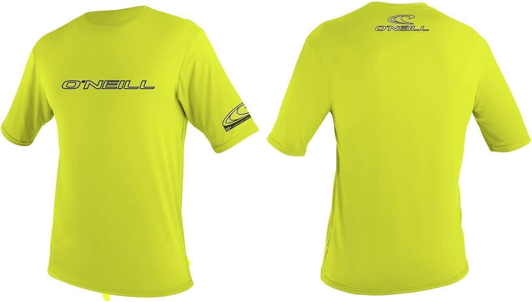 O'Neill Herren Herren Basic Skins UPF 50+ Kurzarm Sun Shirt Rash Guards (1er Pack) S Lime, S Lime