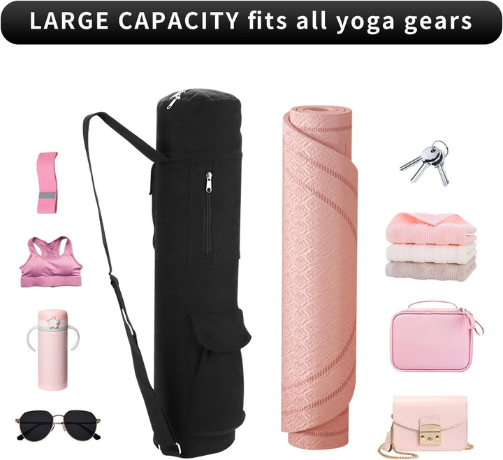 Yoga-Pad-Tasche, Segeltuch-Yogamatten-Aufbewahrungstasche, Multifunktionale Yoga-Tasche, Yoga-Trager