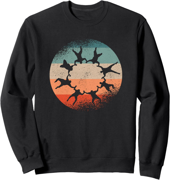 Retro Fallschirmspringen Paraski - Vintage Skydiving Sweatshirt