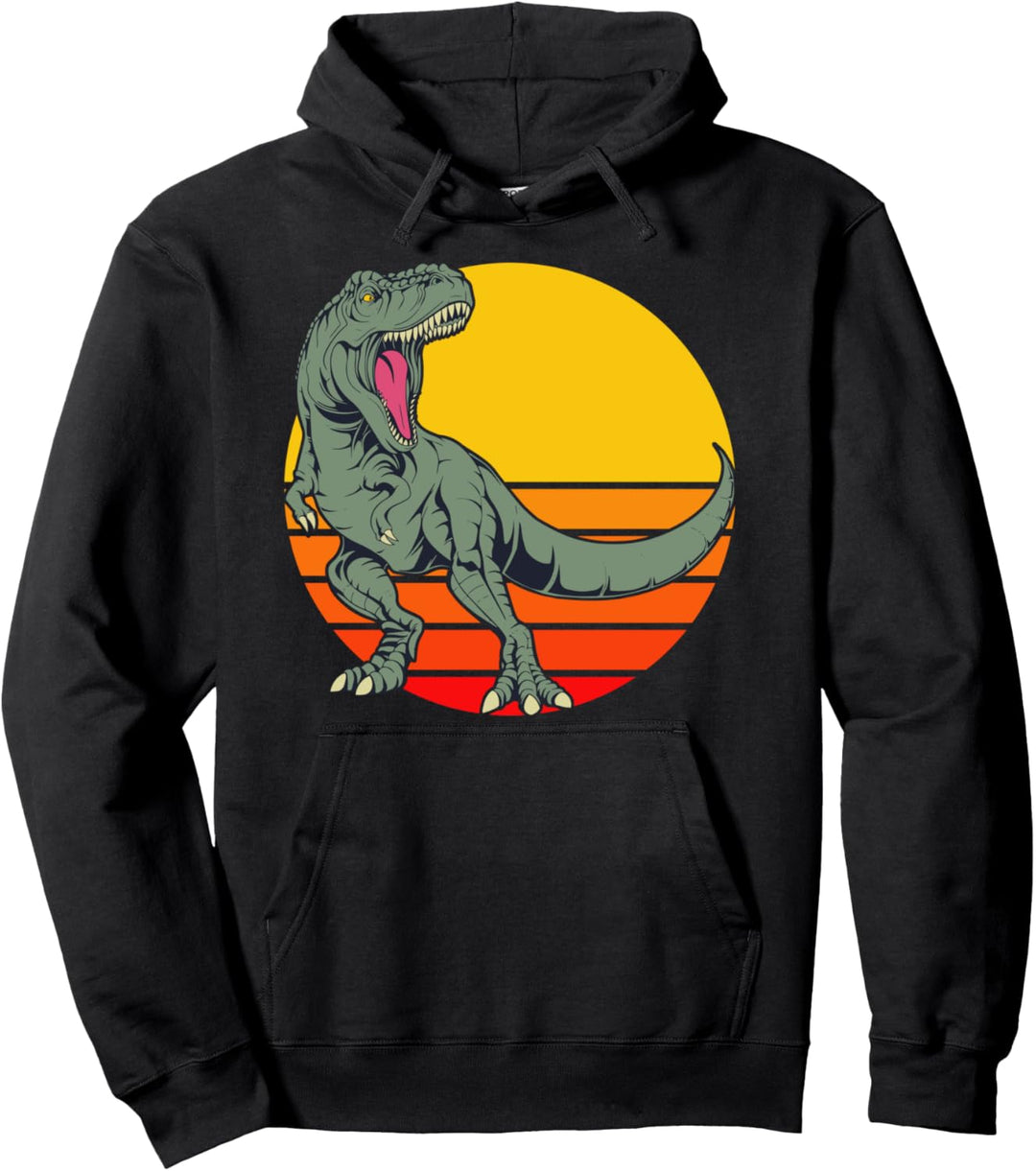 Zukünftiger Paläontologe Prähistorischer Dinosaurier Retro Pullover Hoodie