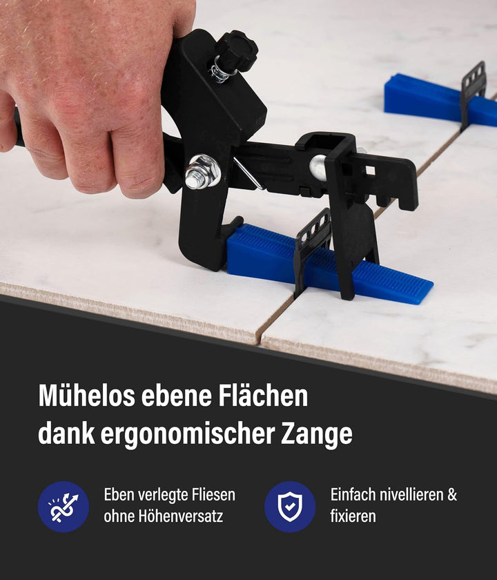 CLIPSOO Fliesen Nivelliersystem Nivellierzange Fliesen Zange Zange 1 Stück, Zange 1 Stück