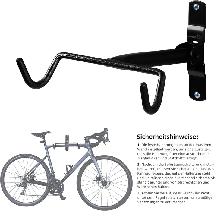 CCLIFE Fahrrad Wandhalterung Faltbar Drehbar Ausziehbar Fahrradhalterung Wand MAX.35kg Fahrradhalter