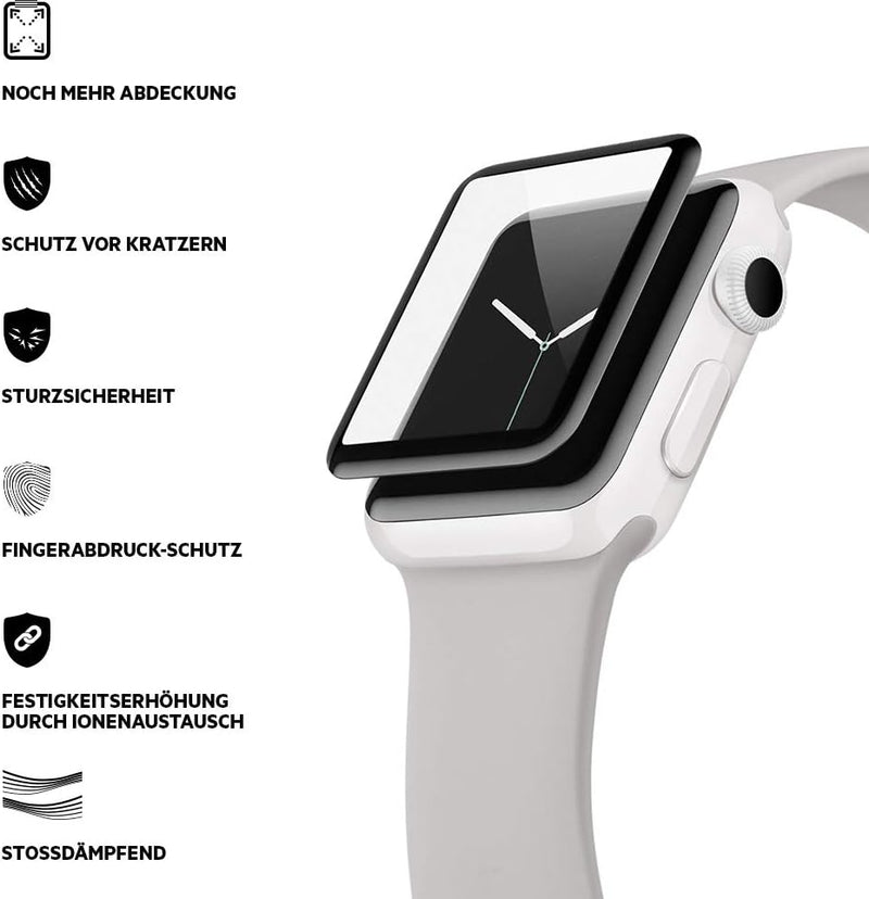 Belkin Screenforce UltraCurve Displayschutz (Apple Watch Series 2 / 3, 42 mm) 42 mm Serie 2 / 3, 42