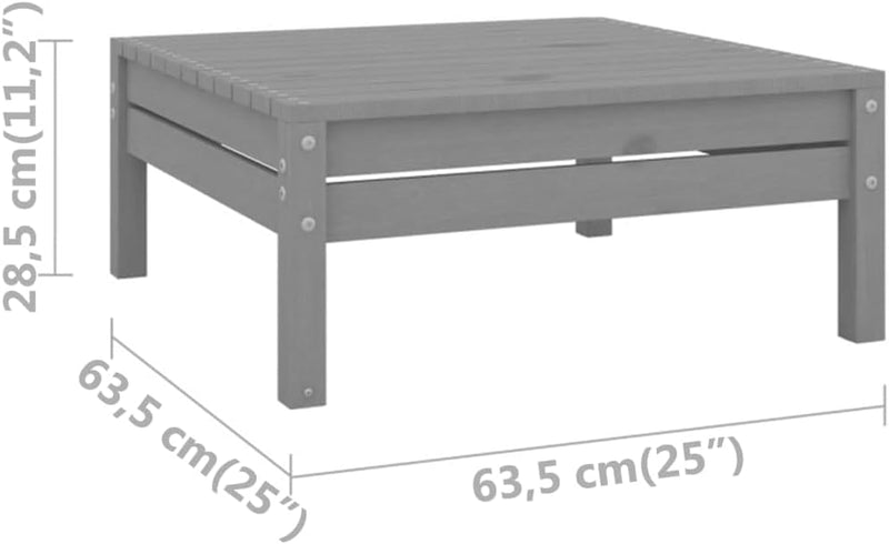 vidaXL Garten Fusshocker, Modular Gartenmöbel Lounge, Sitzhocker Hocker für Garten Terrasse Balkon,