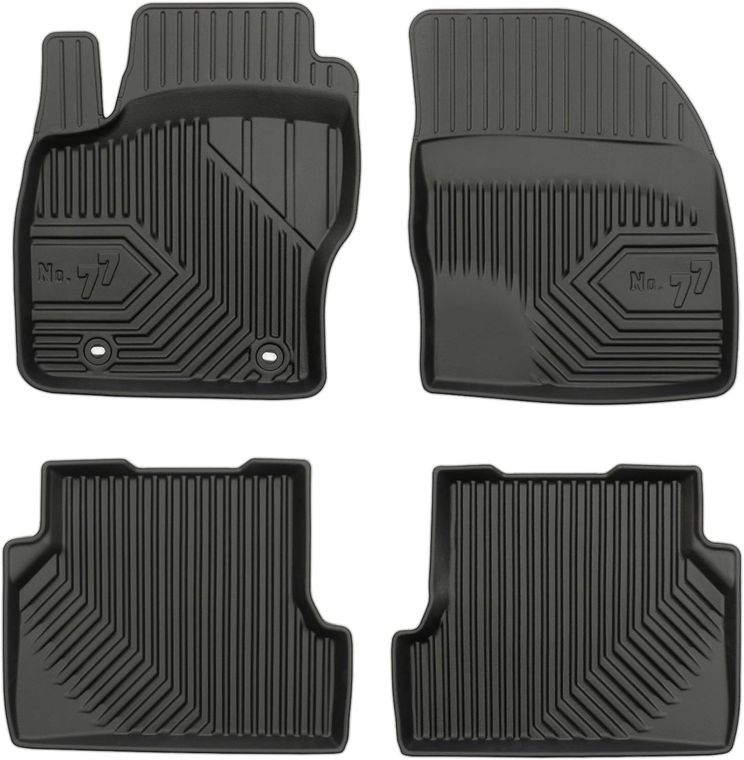 M MOTOS Gummimatten Auto Fussmatte passt für Ford Focus II 2004-2011 Verbessern Sie Ihren Reisekomfo