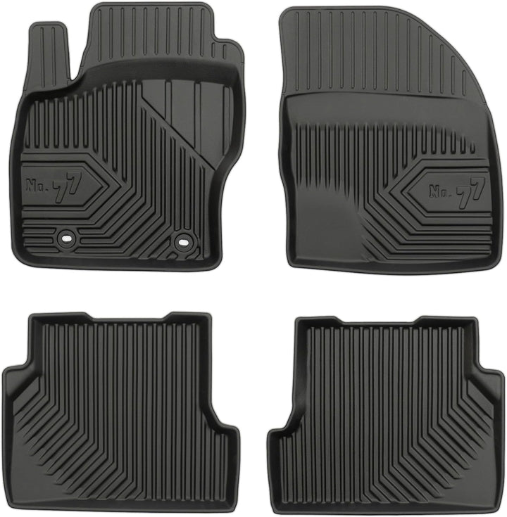 M MOTOS Gummimatten Auto Fussmatte passt für Ford Focus II 2004-2011 Verbessern Sie Ihren Reisekomfo