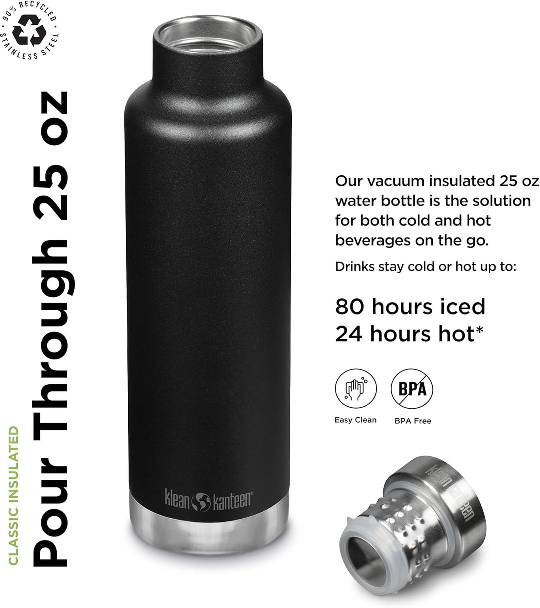 Klean Kanteen Herren Classic Vi Trinkflasche Einheitsgrösse Schwarz, Einheitsgrösse Schwarz