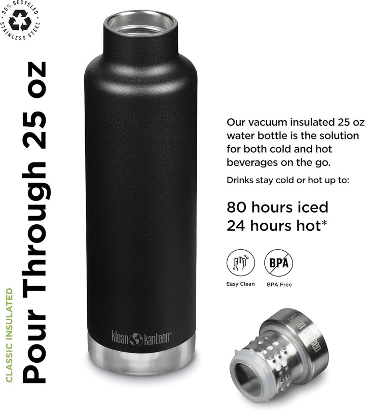 Klean Kanteen Herren Classic Vi Trinkflasche Einheitsgrösse Schwarz, Einheitsgrösse Schwarz