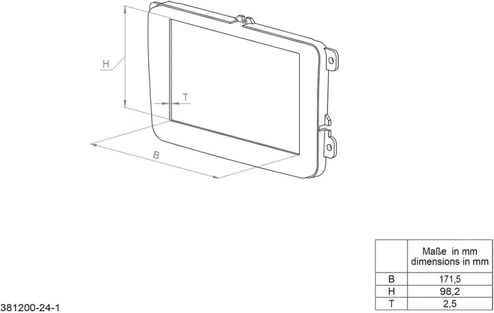 ACV Einbaurahmen für Doppel DIN Autoradio in Mitsubishi L200, Sportero, Strada, Trition