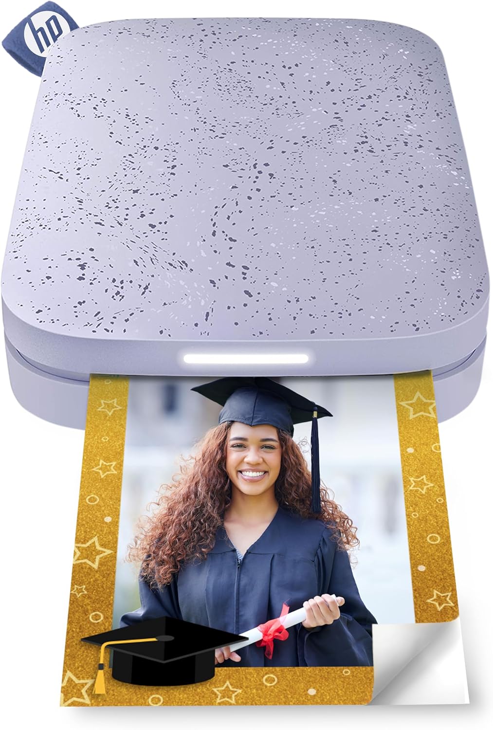 HP Sprocket Portable 5x7.6 cm Sofortbilddrucker (Lila) Drucken Sie Bilder auf Zink Sticky-Backed Pap