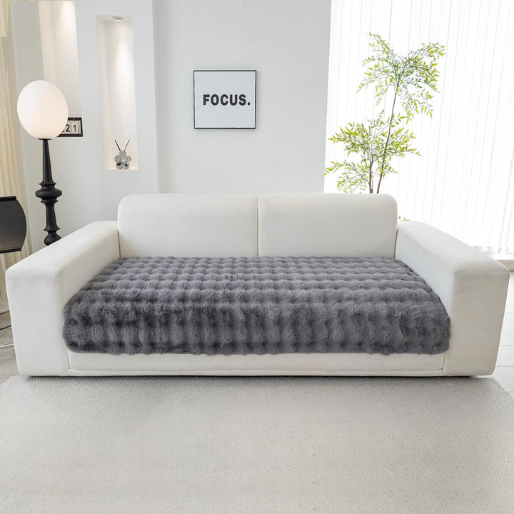 TOPCHANCES Weiche Dicke Plüschsofa Kissenbezüge - Neue rutschfeste Sofaabdeckungen 1 2 3 Sitzer Couc