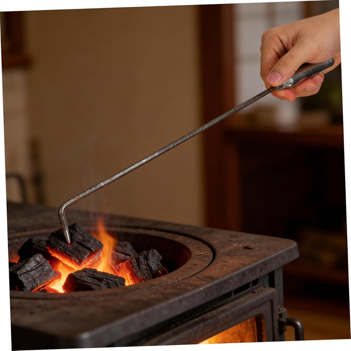 Praktischer Schürhaken Aus Metall Für Feuerstelle Kamin Hitzebeständiges Eisen Komfortgriff