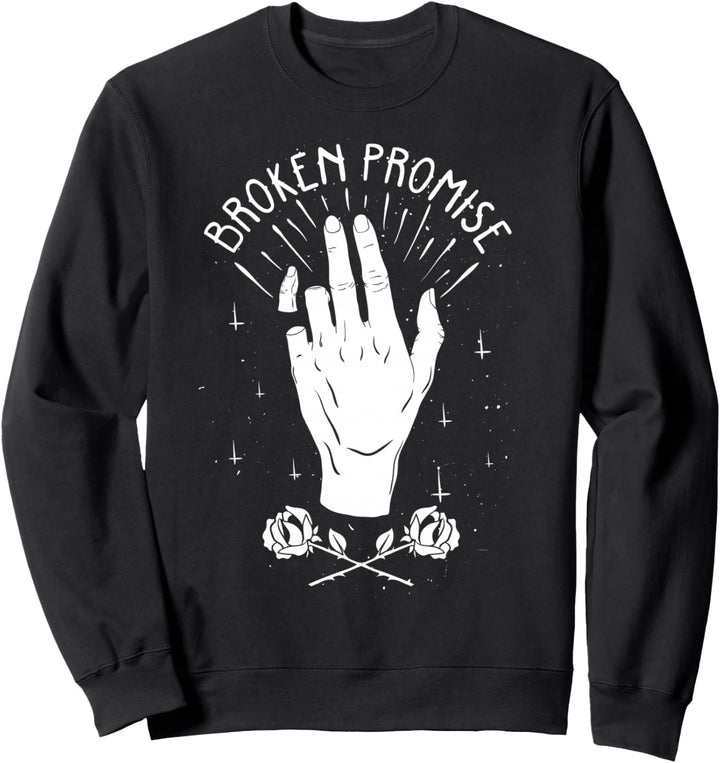 Broken Pinky Promise - Sad Aesthetic Edgy Streetwear Sweatshirt