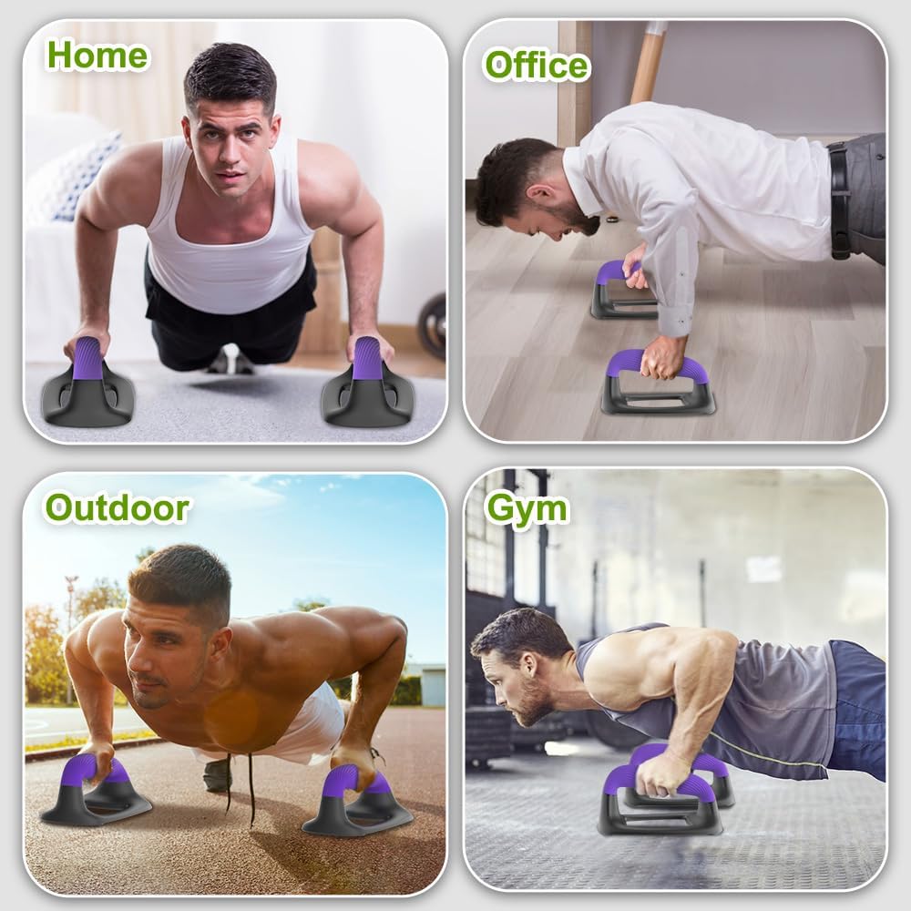 Calisthenics Equipment Liegestützgriffe - Rutschfest Parallettes Handstand Griffe Robuste Push Up Ba