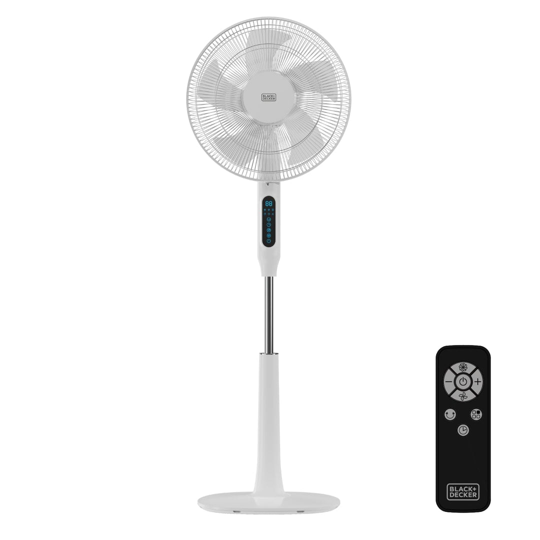 BLACK+DECKER – Standventilator 30 W | 24 Geschwindigkeitsstufen | Modi: Normal, Natürlich und Nacht