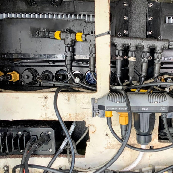 2000 T, Nmea 4 Port, 2000, T Stecker für N2K Ports T-Stecker 5 Pin IP67 Wasserdicht -Netzw nmea spli