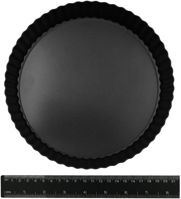 Namvo Quicheform 20 cm, hochwertiges Quicheform- und Tarteform-Set, antihaftbeschichtete Backform au