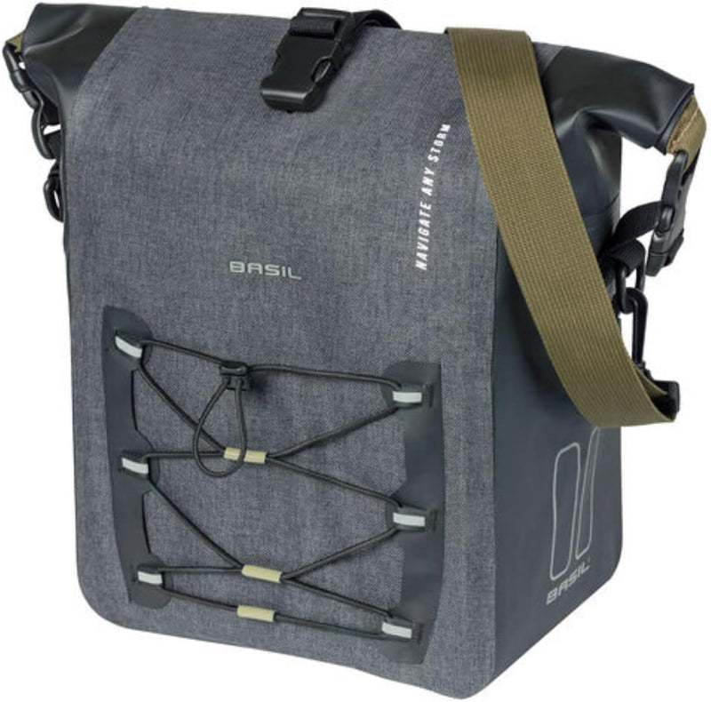 Basil Einzeltasche Navigator Storm Befestigung: Hook-On System | schwarz | Gr??e: M