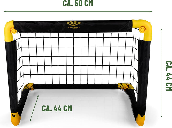 Umbro Fussballtor - Fussballtor 50 x 44 x 44 cm - Faltbares fussball Tor - Fussballtore für Garten K