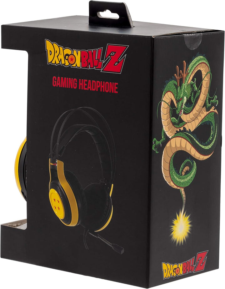 TEKNOFUN Dragon Ball Z Gaming Kopfhörer mit Mikrofon, Gelb