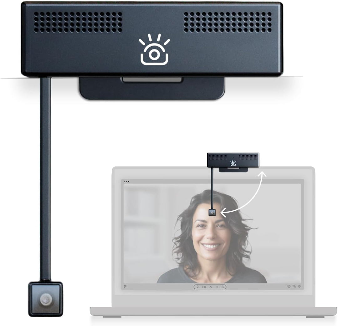 iContact Camera ProMini 4K HD Augenkontakt-Webcam mit Mikrofon mit Geräuschunterdrückung, USB-Comput