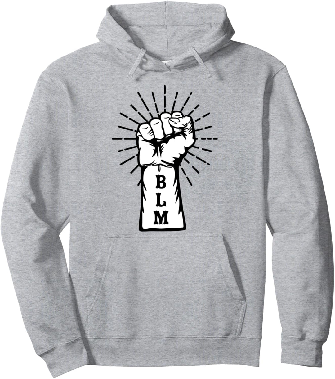 Black Lives Matter #BLM Raised Fist Protest Gift Pullover Hoodie