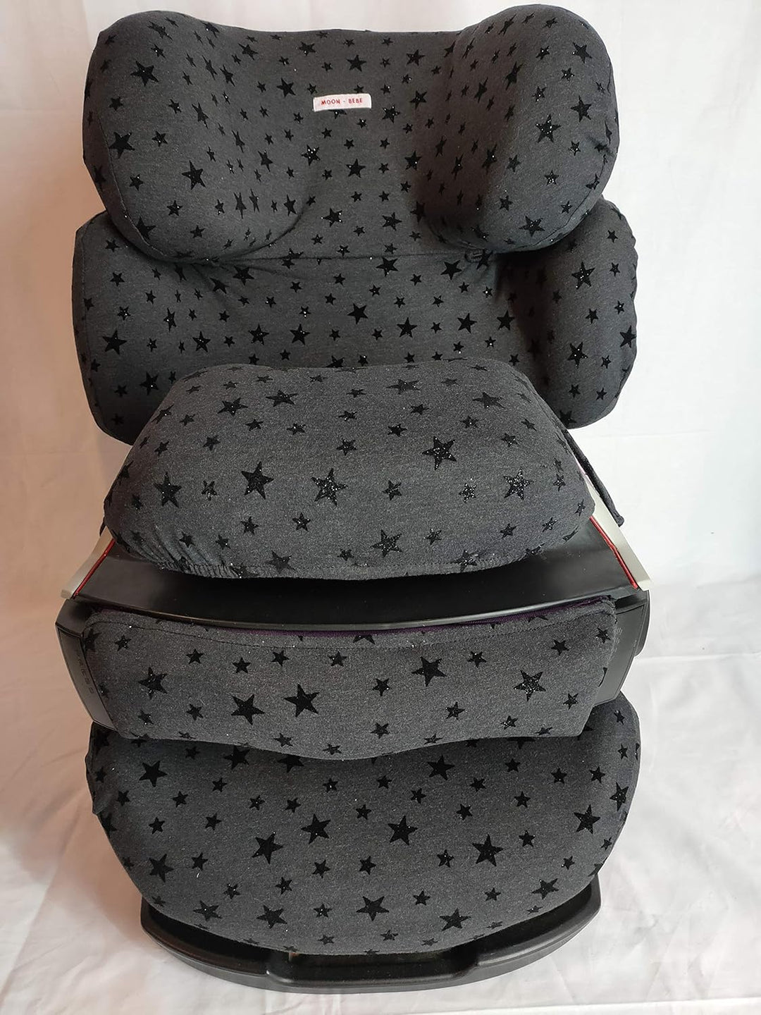 MOON-BEBE Schutzhülle für Cybex Pallas, Silver Pallas Fix und Pallas 2 Fix Nergo (black stars)