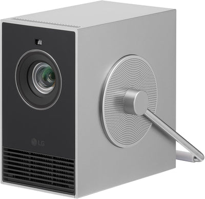 LG Electronics HU710PB CineBeam Q Laser Kompakter 4K UHD Projektor, bis 304,8 cm (120 Zoll), 500 Lum