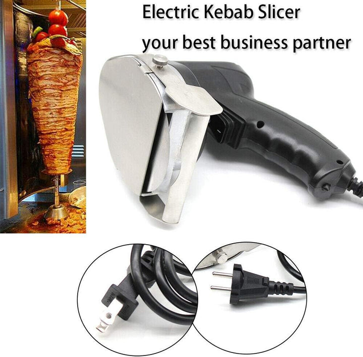 Bathrena Dönermesser, 80W Dönerschneider Kebabschneider Gyrosmesser Messer Döner Elektrisch Commerci