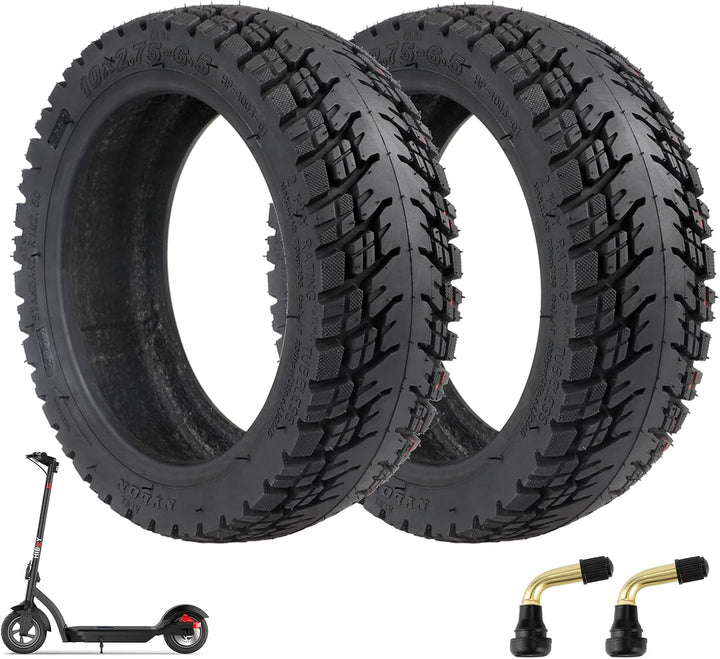 ulip (2 Stück 10x2.75-6.5 Offroad Tubeless Scooter Reifen mit Ventil Reifenersatz für Speedway5 Dual