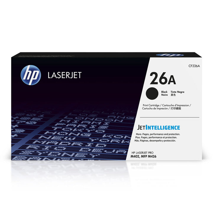 HP 26A (CF226A) Schwarz Original Toner für HP Laserjet Pro M402, HP Laserjet Pro M426 Standard Singl