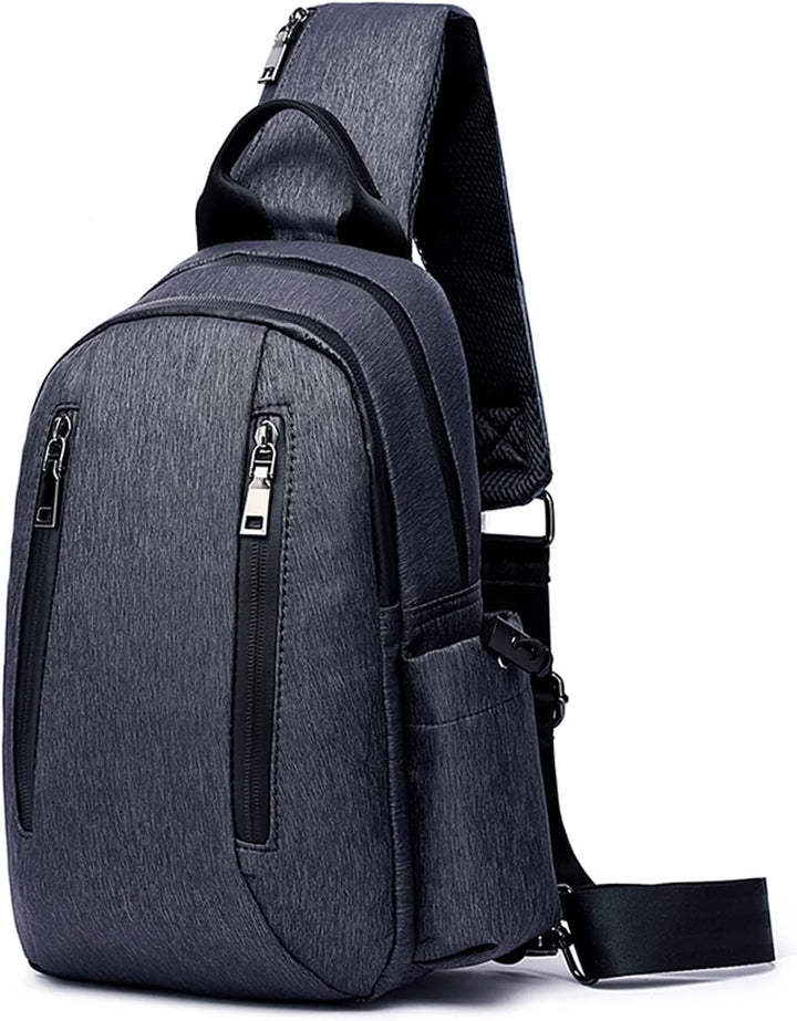 FANDARE Retro Brusttasche Sling Bag Sling Rucksack Schultertasche Crossbody Bag Business Umhängetasc