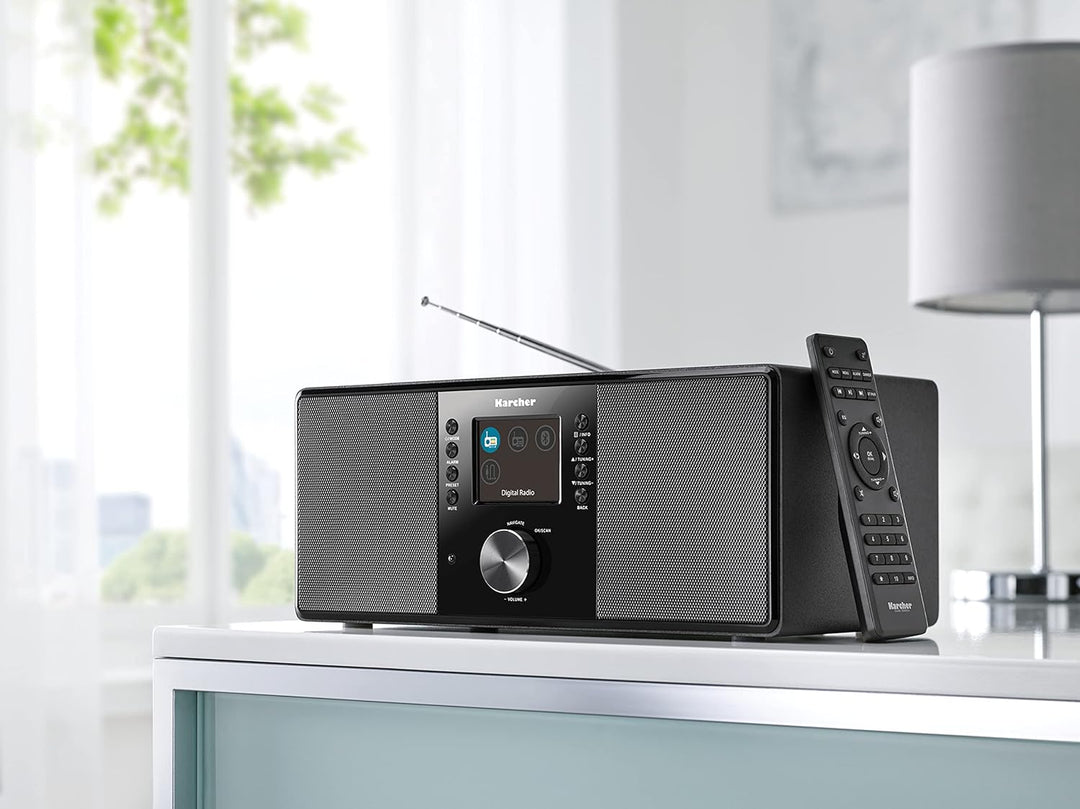 Karcher DAB 5000+ Digitalradio (DAB+ / UKW-RDS, Bluetooth, AUX-IN, Wecker mit Dual-Alarm) DAB+ / Blu