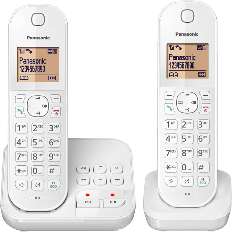 Panasonic KX-TGC 422 GW, schnurloses Telefon mit Anrufbeantworter und Zusatz-Set,