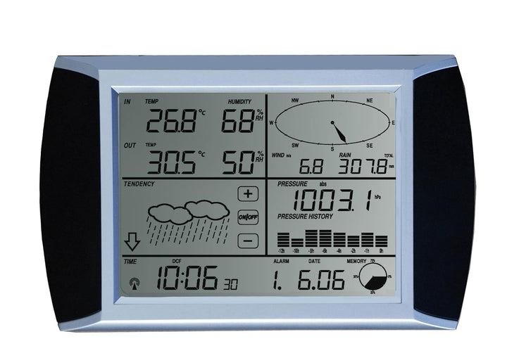 Froggit WH1080 SE Profi Funk Wetterstation Solar Touchscreen USB (Neuer Aussenmast)