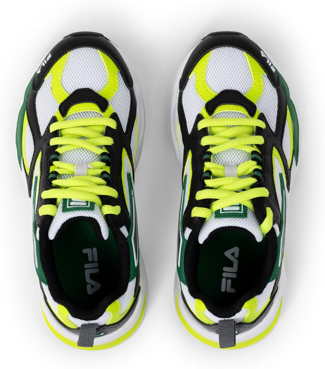 FILA Unisex Kinder Cr-cw02 Ray Tracer Kids Sneaker 34 EU Black Acid Lime, 34 EU Black Acid Lime