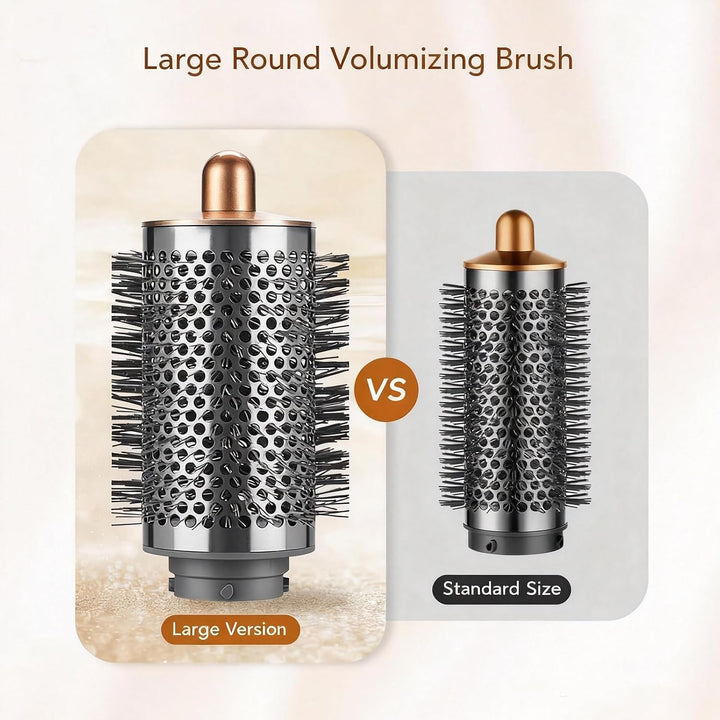 Grosse Runde Volumenbürste für Dyson Airwrap HS01/HS05/HS08, für schlaffes flaches Haar, mit langen