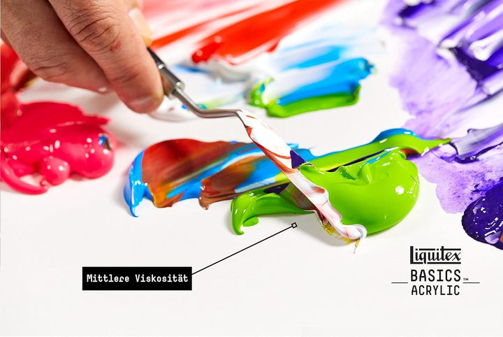 Liquitex 8870363 Basics - Acrylfarbe, monopigmentierte Künstlerpigmente, lichtecht, mittlere Viskosi