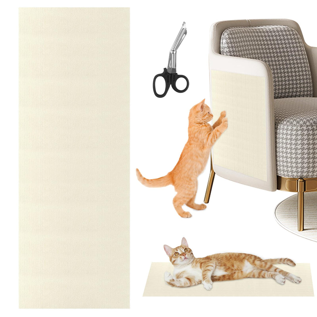 Selbstklebend Kratzbretter Beige Katzen Kratzteppich Kratzmatte Wand Teppich Kratzbrett Kratzwand(20