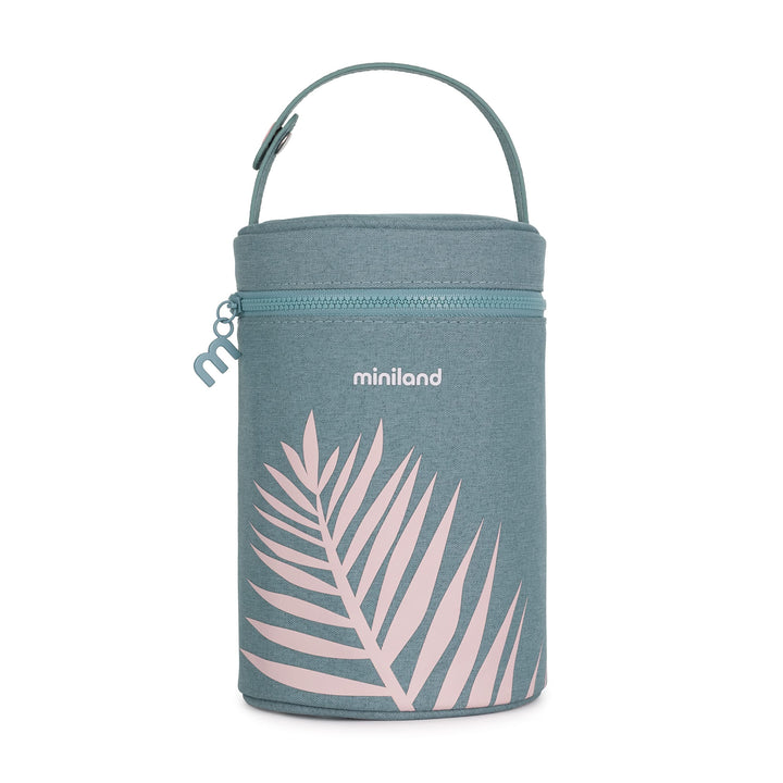 Miniland, THERMIBAG PALMS 700ML, Isoliertasche für Babyflaschen und Isolierkannen, 89481