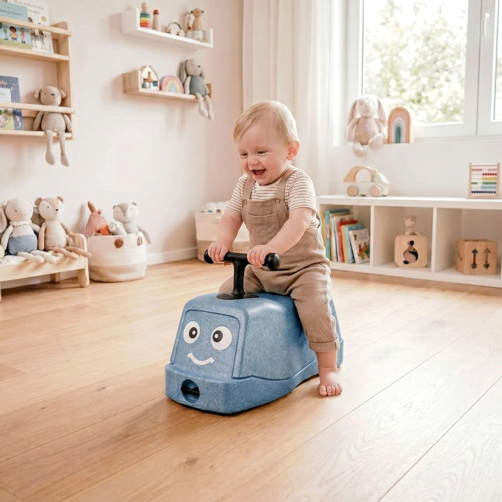 MAMIZO 5 in 1 Rutschauto ab 1 Jahr, Babyrutscher mit 360° Geräuschlose Räder, Babyroller bis 20kg, B