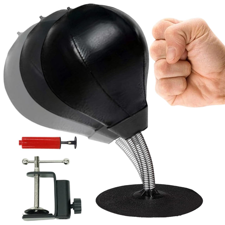 Tisch Boxsack, Lustiger Schreibtisch Boxsack mit Saugnapf und Klemmverschluss, Robuster Stressabbau-