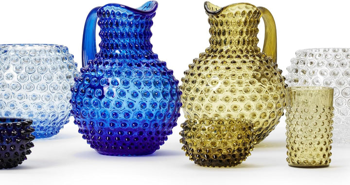 In Flore, Caroline sprudelnde Kristallglaskaraffe, 2L, Dunkelblau
