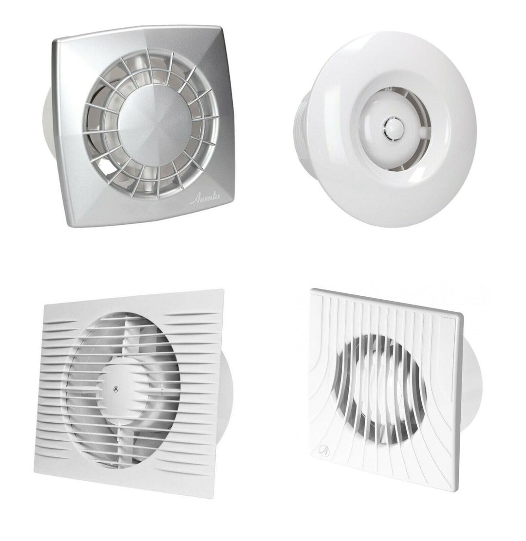 Awenta Armar Trading LTD Badlüfter Raumentlüfter Ventilator 100mm Nachlauf Wandventilator Lüfter, We